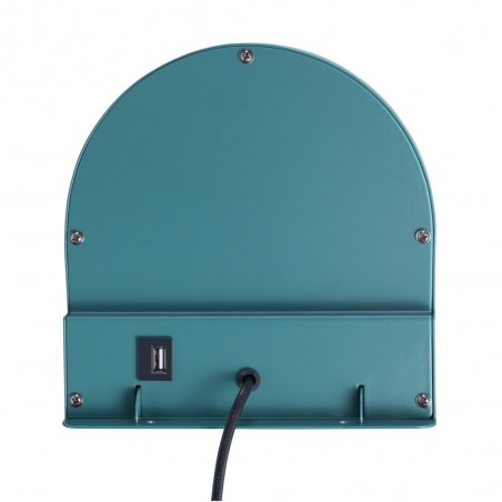 Aplique de pared con repisa y USB Cody