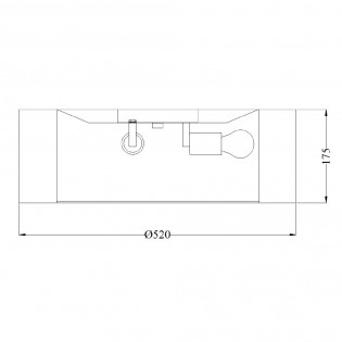 Plafón de techo Bergamo