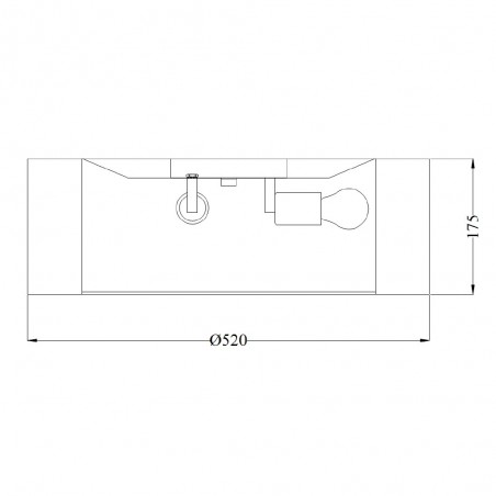 Plafón de techo Bergamo