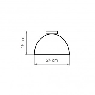 Plafón de techo LED Absis Terracota (8W)