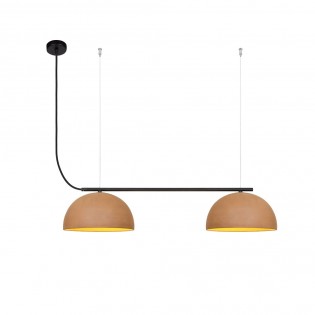 Regleta de techo LED Absis Terracota (2x8W)