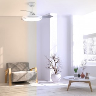 Ventilador LED con aspas plegables Brando (48W)