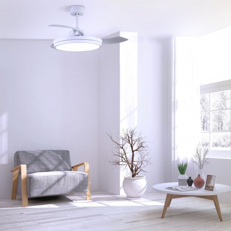 Ventilador LED con aspas plegables Brando (48W)