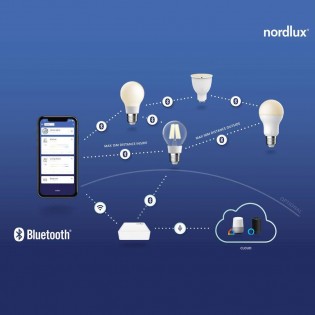Bombilla LED E27 G95 Transparente Smart (4.7W)