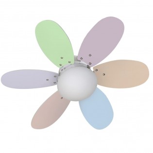 Ventilador con luz Orion Multicolor