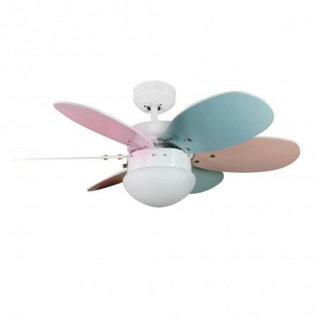 Ventilador con luz Tauro Multicolor