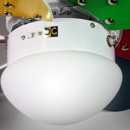Ventilador con luz Tauro Multicolor