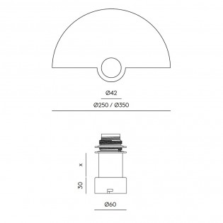 Aplique de pared Haban II