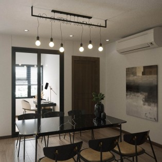 Regleta de techo Salamanca (6 luces)