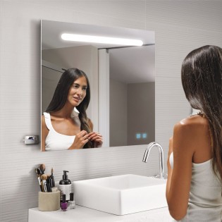 Espejo con luz LED Lina USB (50x70 cm.)