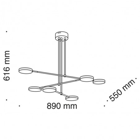 Lámpara de techo Led Fad