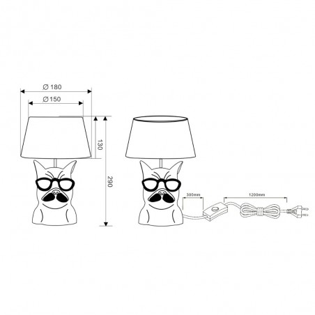 Lámpara de mesa Dosy