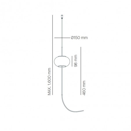 Lámpara de pie/colgante Astros