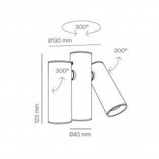 Plafón LED Haul (3x5W)
