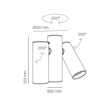 Plafón LED Haul (3x5W)