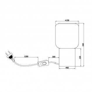Lámpara de mesa Nico