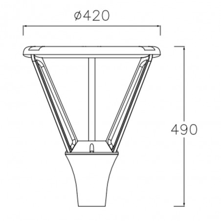 Farola para exterior Led 48W - 105013