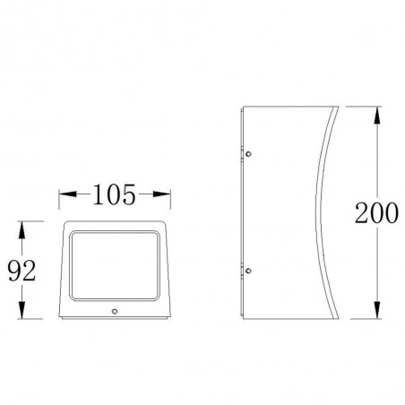 Aplique de exterior Led 12W - 013026
