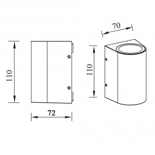 Aplique de pared Led 3W - 003332