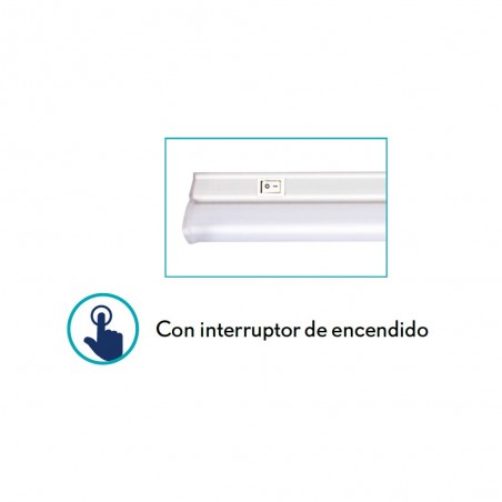 Regleta LED con interruptor Axinite (20W)