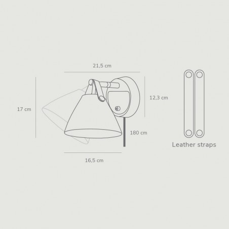 Aplique de pared Strap 15 II