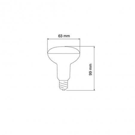Bombilla LED E27 R63 (8W - 4000ºK)