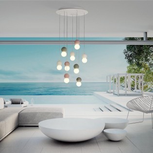 Lámpara de techo Galaxia (9 luces)