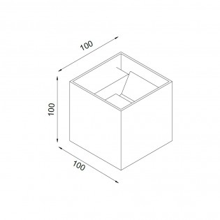 Aplique de pared exterior LED Davos (2x6W)