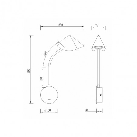 Aplique de pared LED Goa (7.5W)