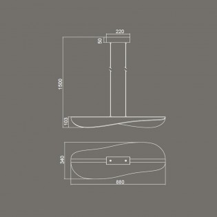 Lámpara de techo LED Bianca (50W)