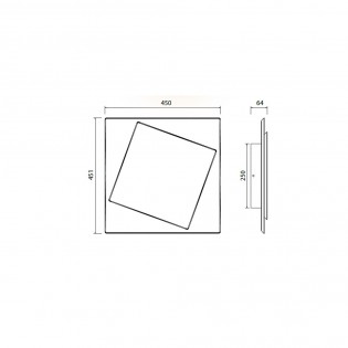 Aplique de pared LED Dakla (30W)