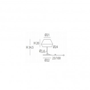 Lámpara de mesa Banyo