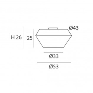 Plafón de techo Banyo