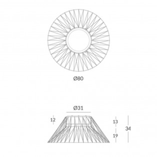 Plafón de techo Bimba