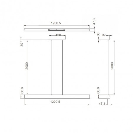 Lámpara de techo LED Hanok Arena (38W)