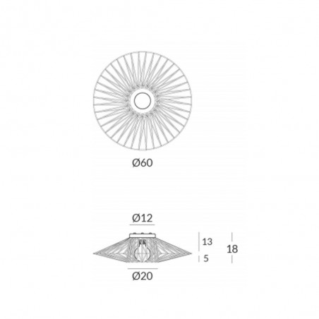 Aplique de pared Bimba