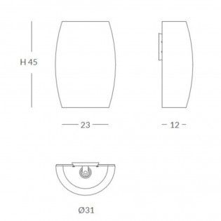Aplique de pared Poma