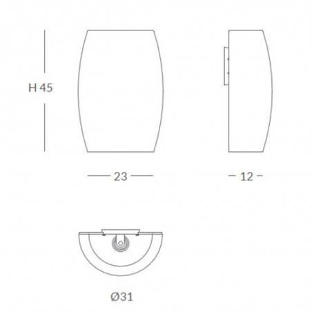 Aplique de pared Poma