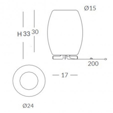 Lámpara de mesa Poma