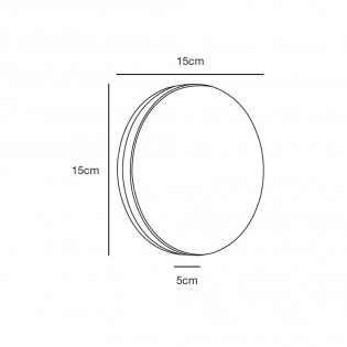 Aplique LED de exterior Artego Round (8W)