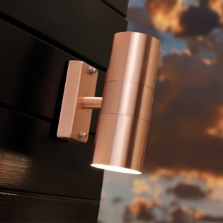 Aplique de exterior Tin Cobre (2 luces)
