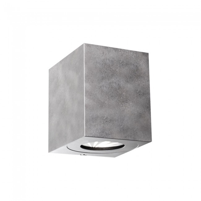 Aplique de exterior galvanizado LED Canto Kubi 2 (2x6W)