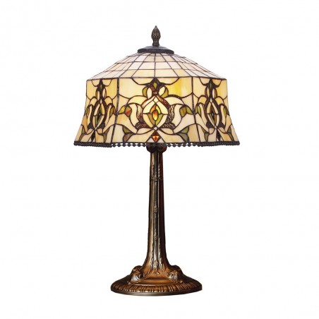 Lámpara de mesa Hexa cristal Tiffany