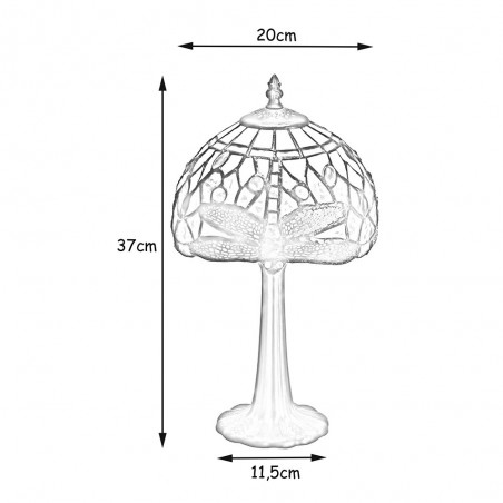 Lámpara de sobremesa Hexa Tiffany