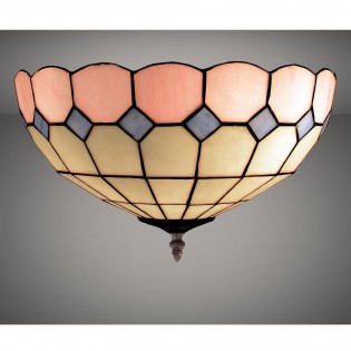 Plafón de techo Tiffany Pink
