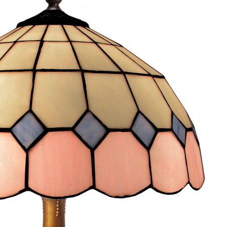 Lámpara de mesa Pink cristal Tiffany