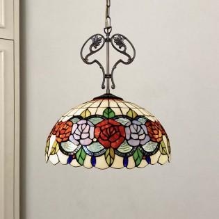 Lámpara de techo Tiffany Rosy