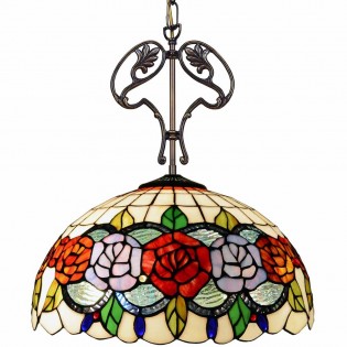 Lámpara de techo Tiffany Rosy