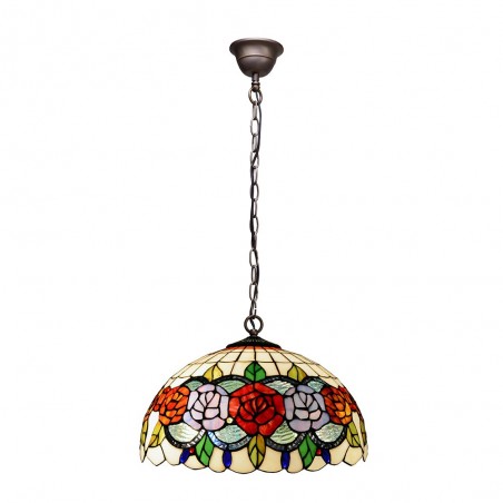 Lámpara colgante Tiffany Rosy