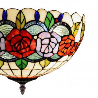 Plafón de techo Tiffany Rosy